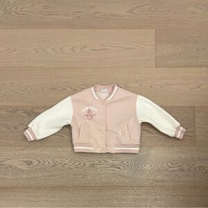 Zara Pink and White Kids Jacket